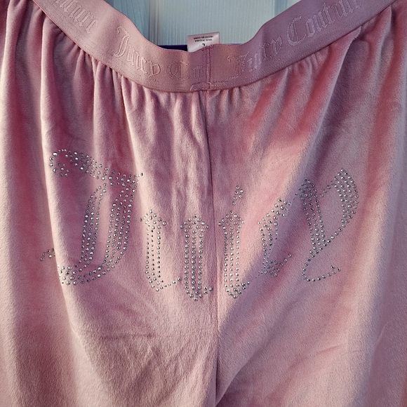 Pink Velour Juicy Couture Lounge Set - Picture 6 of 9